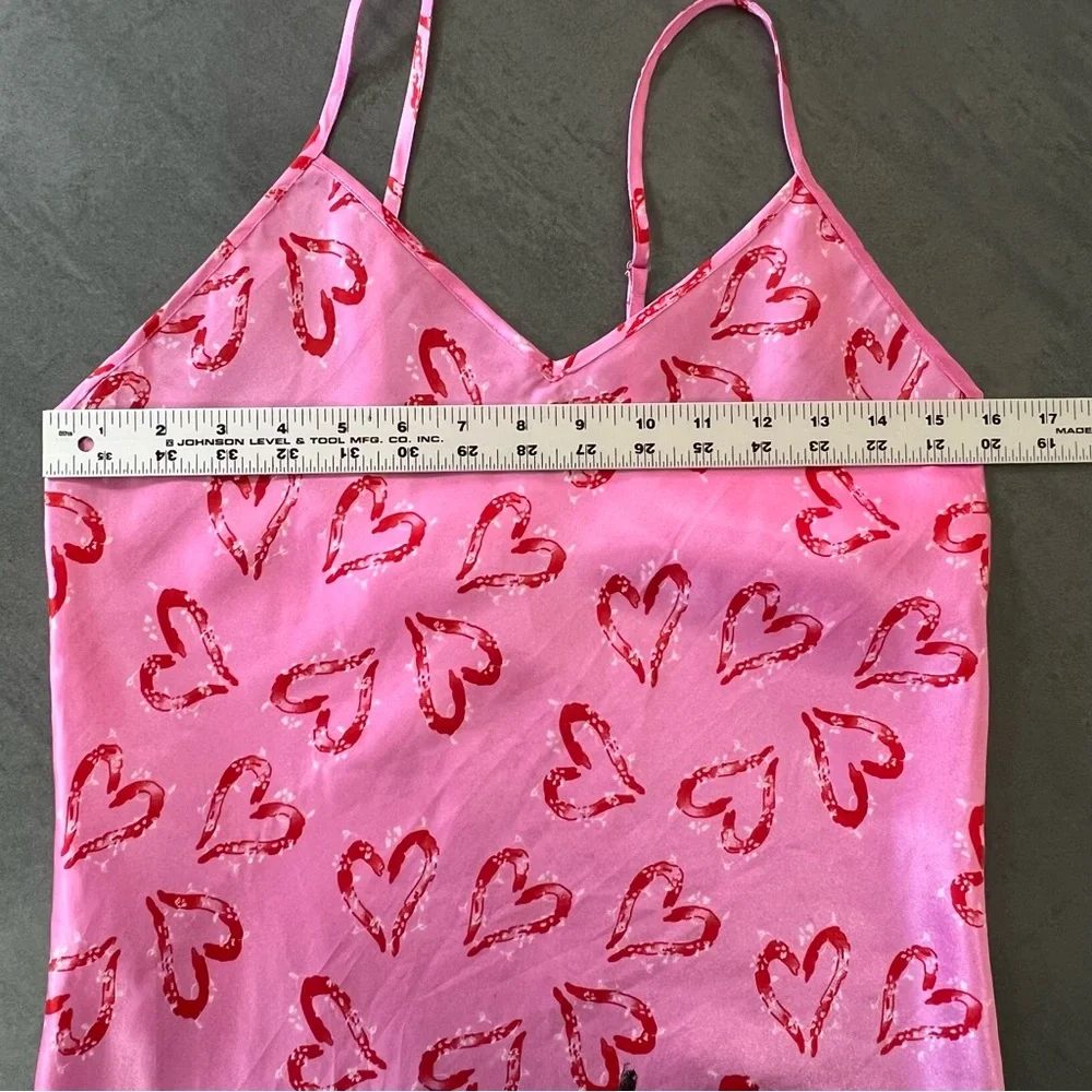 VTH Y2K Moon Dance Slip‎ Nightgown Pink Heart Valentine’s Day Women’s Size Small